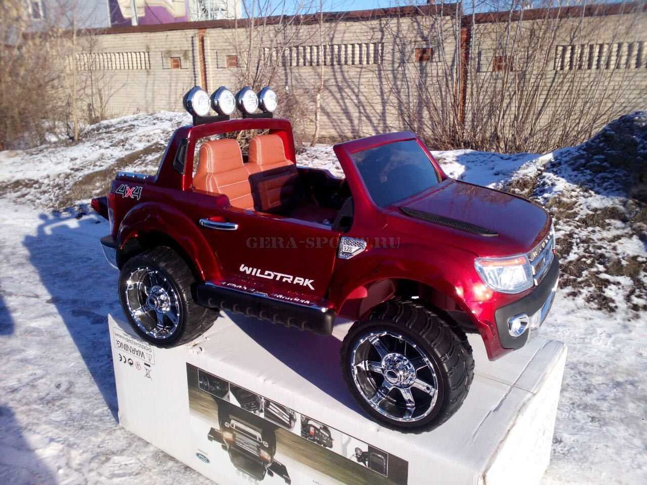 Доставка детского электромобиля Ford Ranger на резиновых колесах