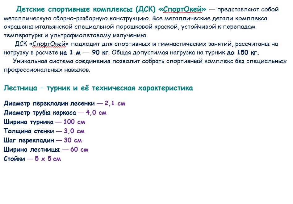 ДСК СпортОкей Лестница-Турник, усиленный