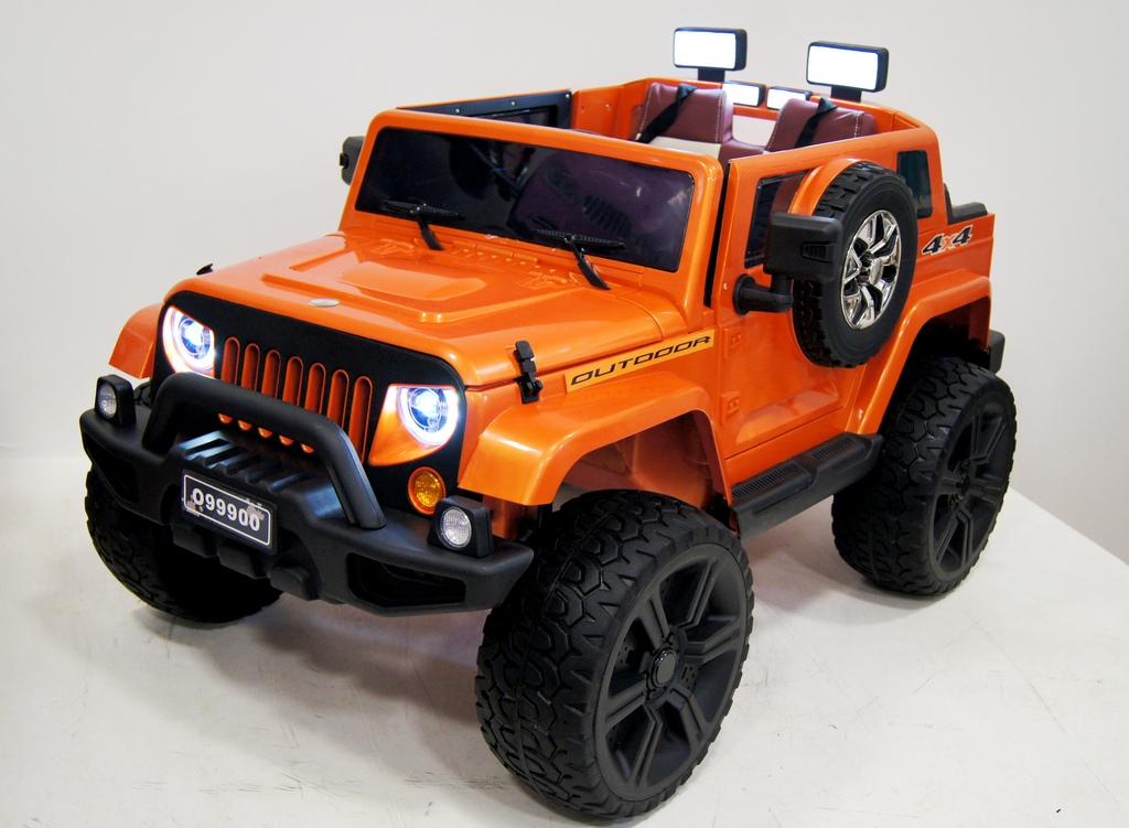 Детский электромобиль Jeep Wrangel O 999 OO 4x4 оранжевый