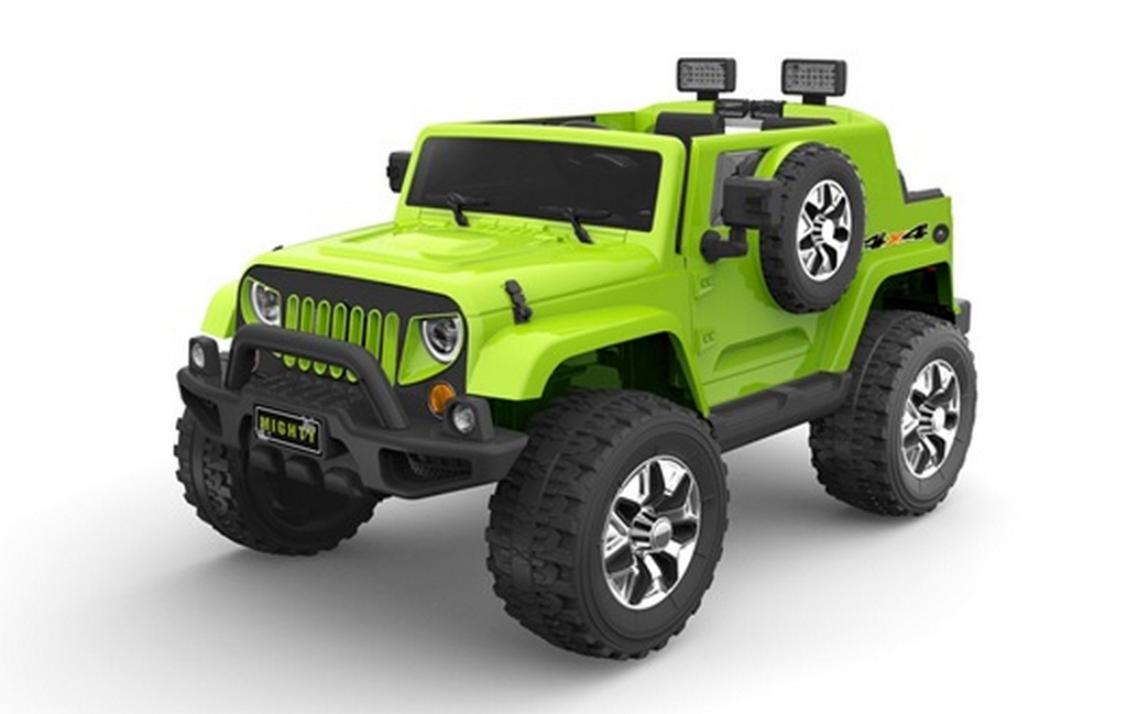 Детский электромобиль Jeep Wrangel O 999 OO 4x4 зеленый