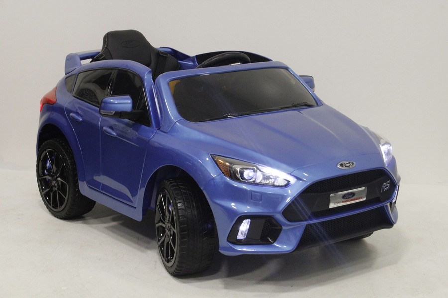 синий ford focus rs детский электромобиль