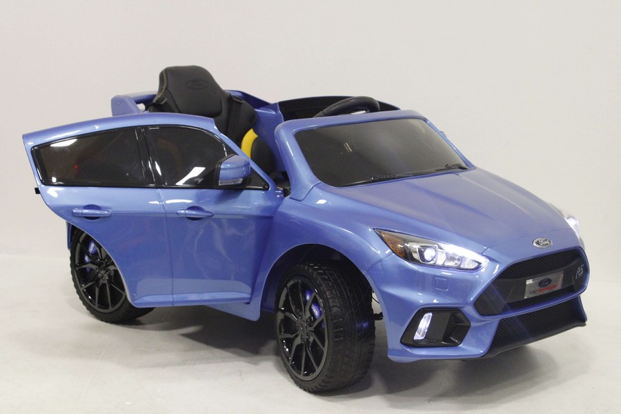 синий ford focus rs детский электромобиль