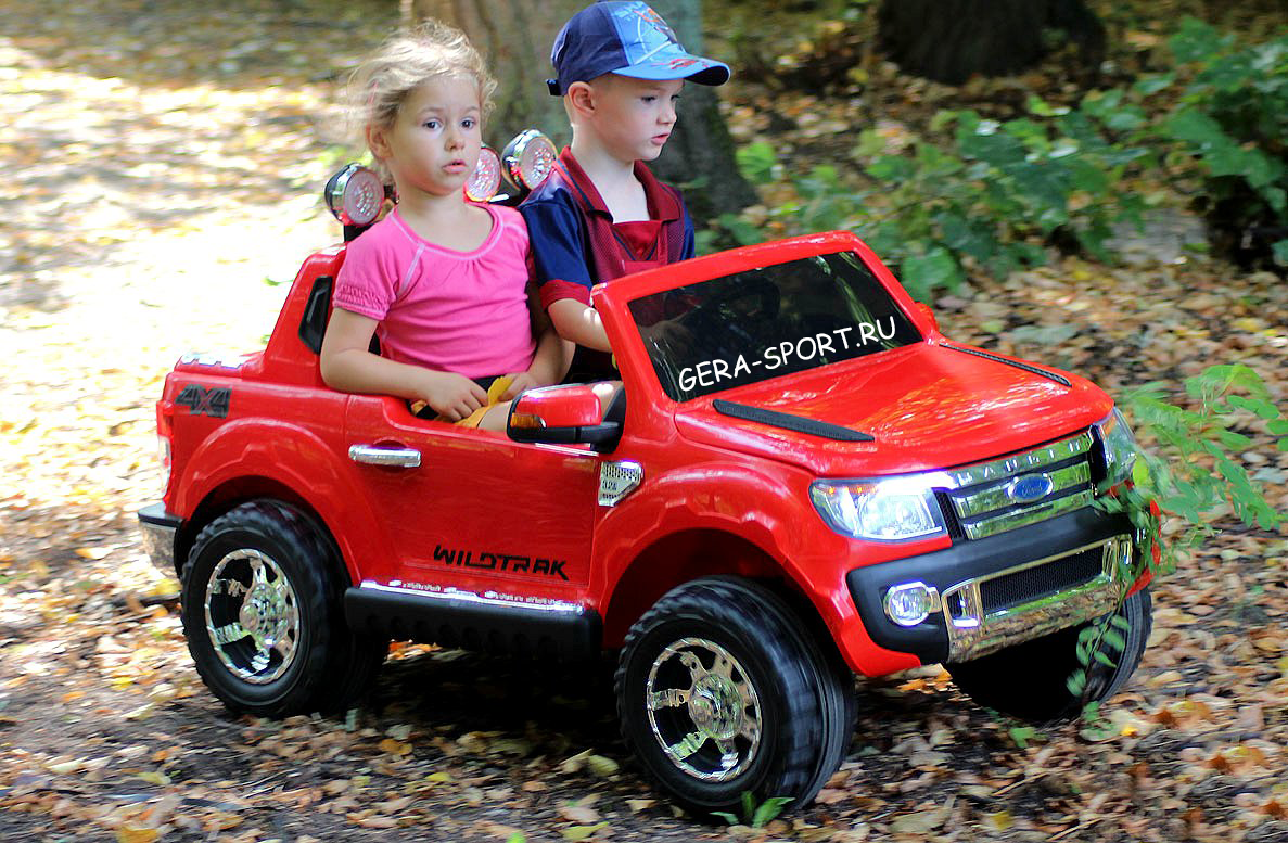 Детский двухместный электромобиль Ford Ranger XLS для 2 (двоих) детей