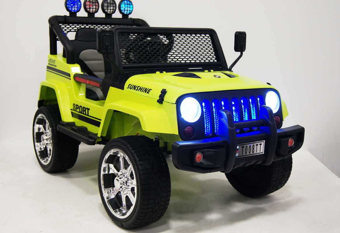 Jeep T008TT детский электромобиль зеленый