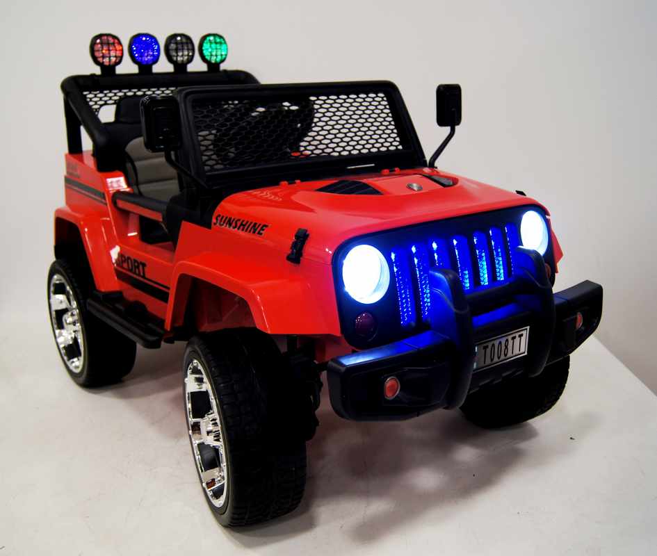 Jeep T008TT детский электромобиль джип красный