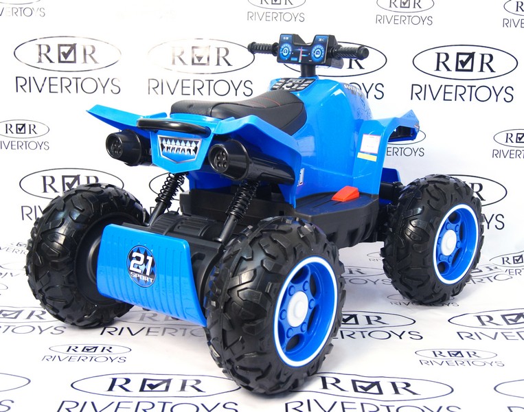 Квадроцикл детский RiverToys T777TT каучуковые колеса