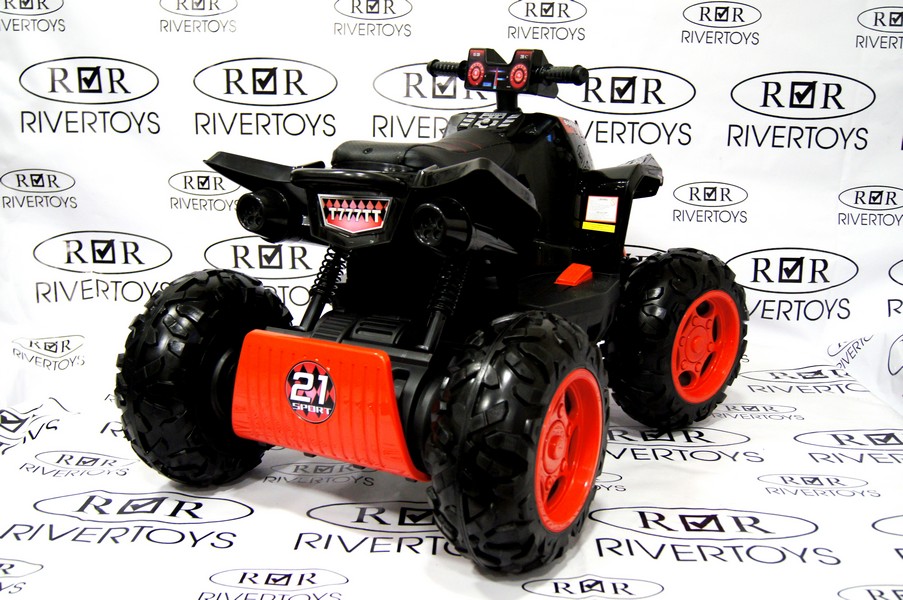 Квадроцикл детский RiverToys T777TT каучуковые колеса