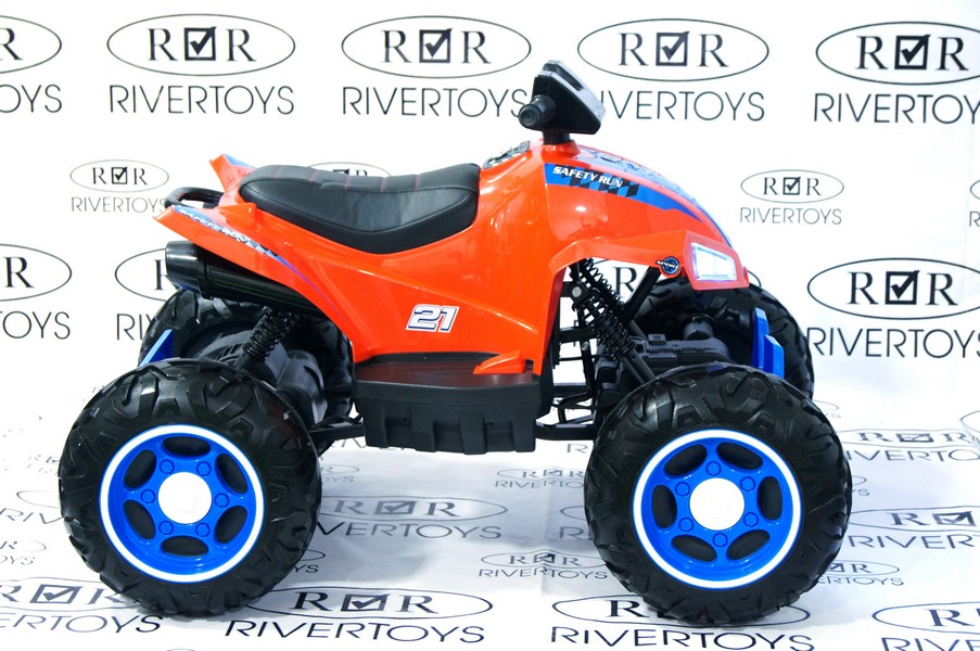 Квадроцикл детский RiverToys T777TT каучуковые колеса