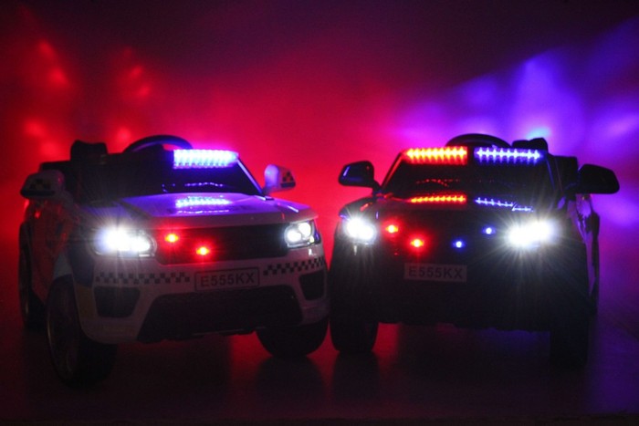 Полиция E555KX детский электромобиль на резиновых колесах