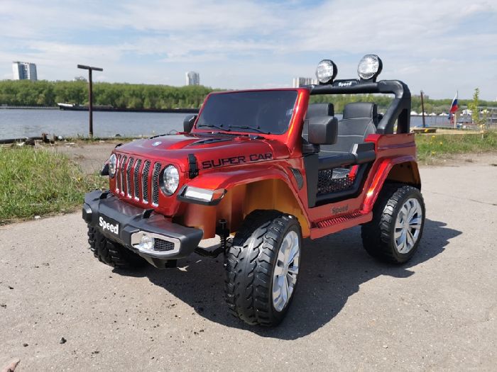 Детский электромобиль Jeep Rubicon 5016 4х4 на резиновых колесах