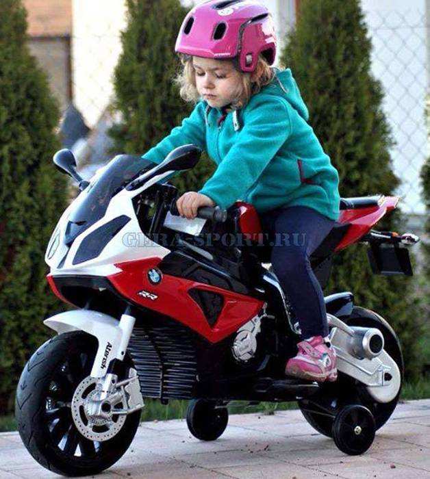 Детский мотоцикл на резиновых колесах JT 528 BMW