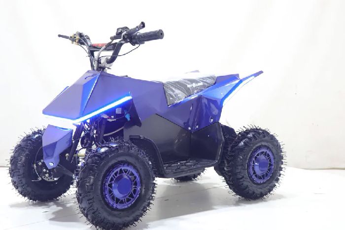 Квадроцикл Киберквад ATV-2E 36V1000Wс кожаным сиденьем, колеса резиновые