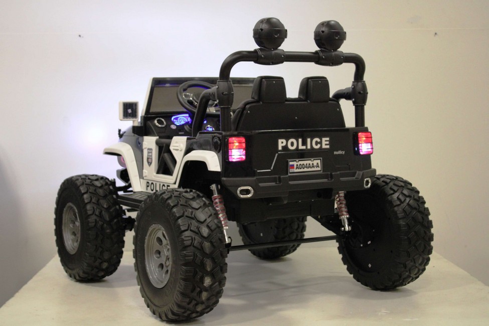 Jeep A004AA-А Police 4х4 двухместный электромобиль для детей