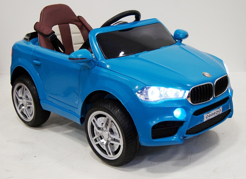 Детский электромобиль BMW (БМВ) О006ОО на резиновых (каучуковых колесах)